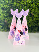Isabella Miracle Family - Party Favors Boxes - Cone box - Pyramid Slim box - Birthday.  10 Pices