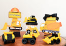 Construction Party Favor - Tractor Treat Boxes - Party decor - Party Box.- Set 15 pc.