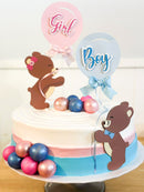 Cute Gender Reveal Cake Topper.