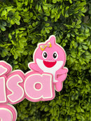 Cake Topper Baby Shark Girl.