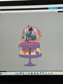 Cake Topper The little Mermaid.