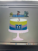 Cake Topper  Monster inc Boo.